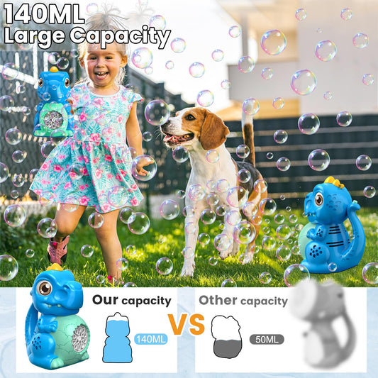 Zerhunt bubble stream action demonstrates continuous bubbles for kids' play.