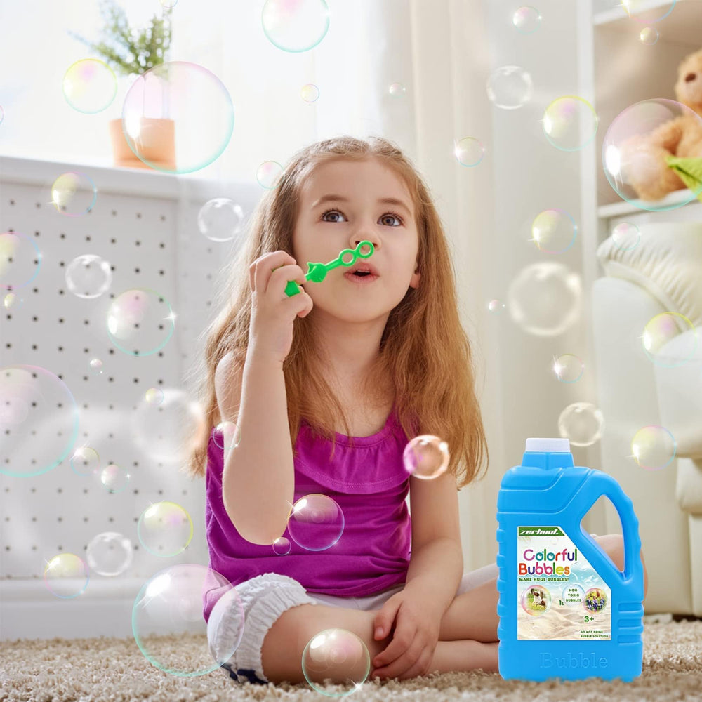 Zerhunt Eco Formula Refill highlighting non-toxic, kid-friendly bubbles