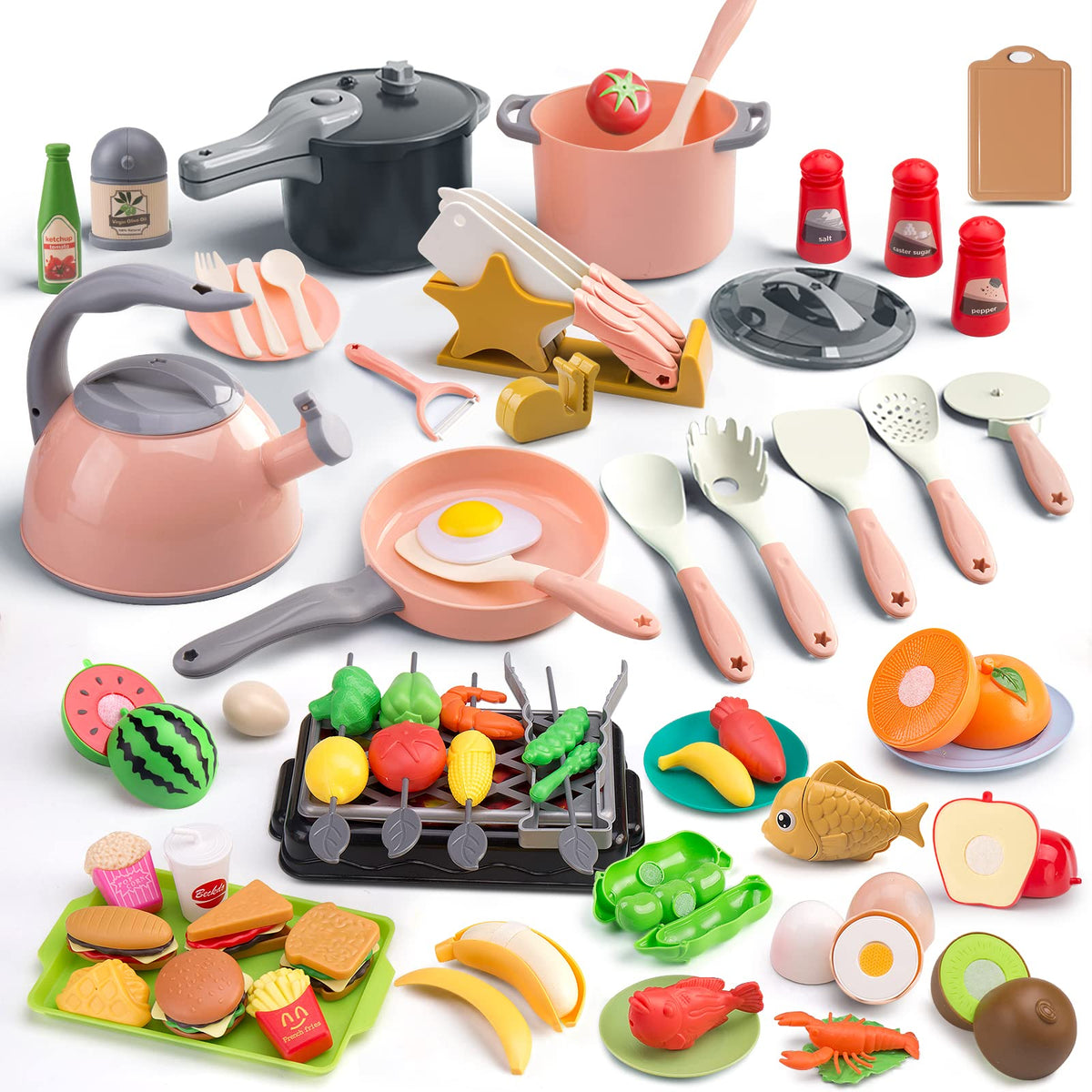 Zero Zoo 105Pcs kitchen set overview for imaginative pretend play