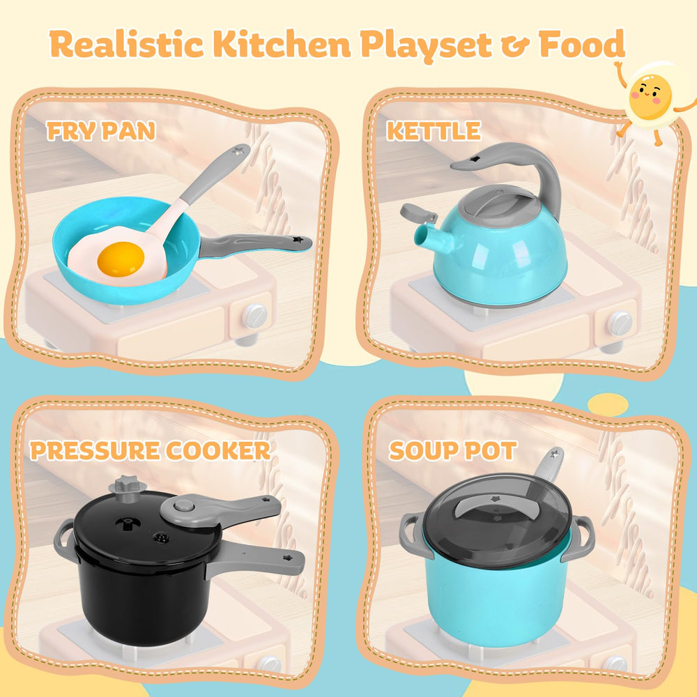 Zero Zoo 105Pcs pack offers a compact setup with easy cleanup after pretend meals.