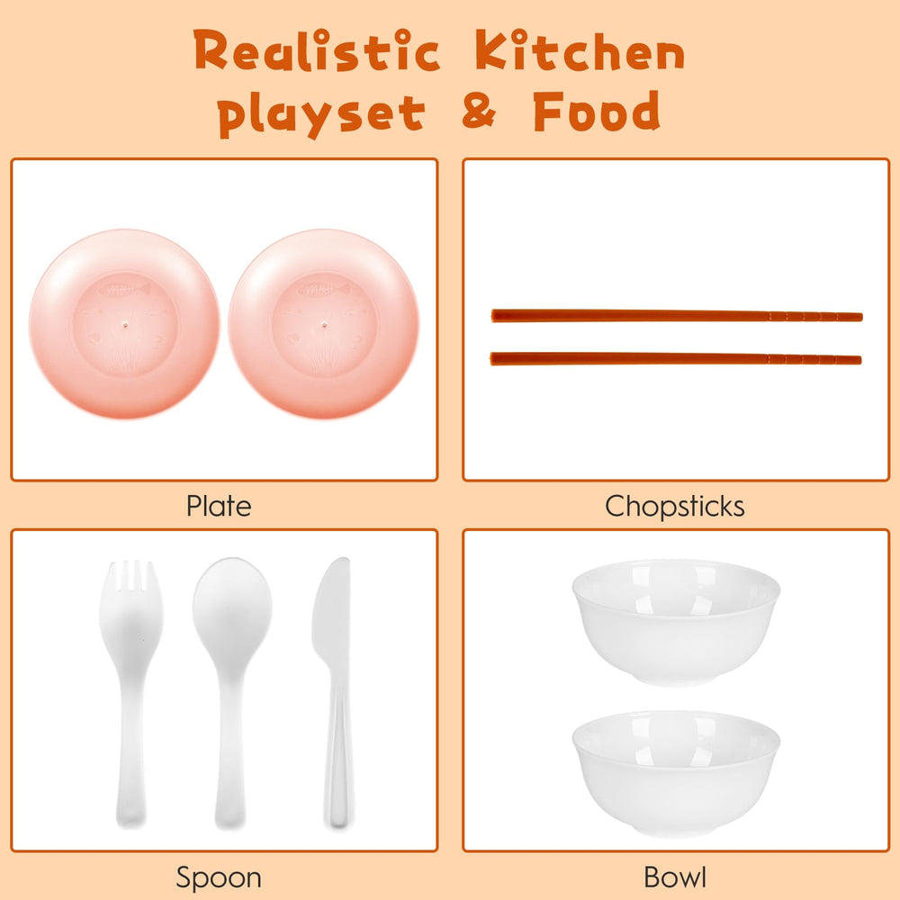 Zero Zoo play kitchen accessories 08: kid-friendly, dishwasher-safe components endure busy play