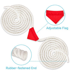 ZEROMX Tug of War rope anti-unravel knot protects ends for dependable play.