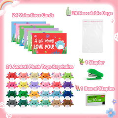 Zesua axolotl plush keychains used as claw machine prizes