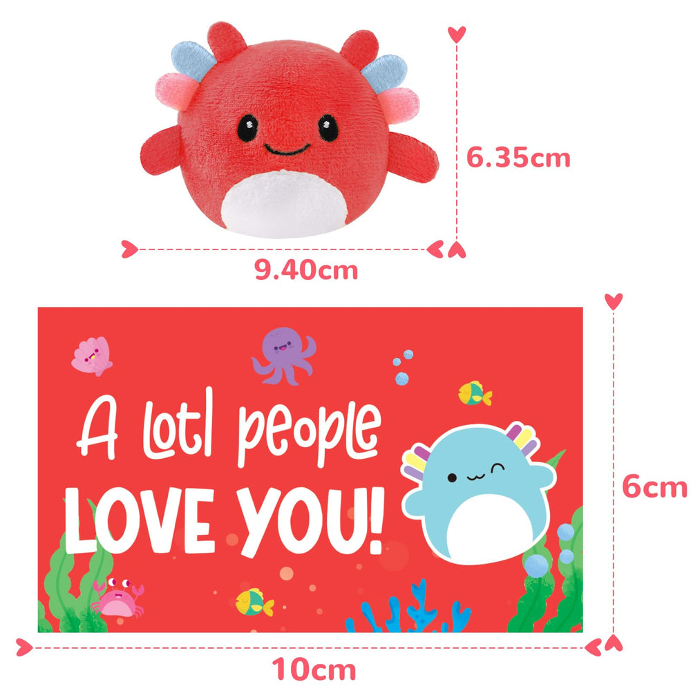 Zesua axolotl plush keychains ready for bags or keyrings