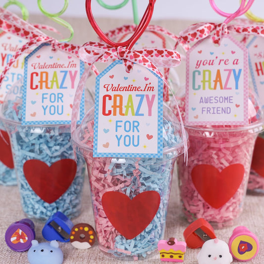 Zesua valentines card for kids ideal for classroom exchanges