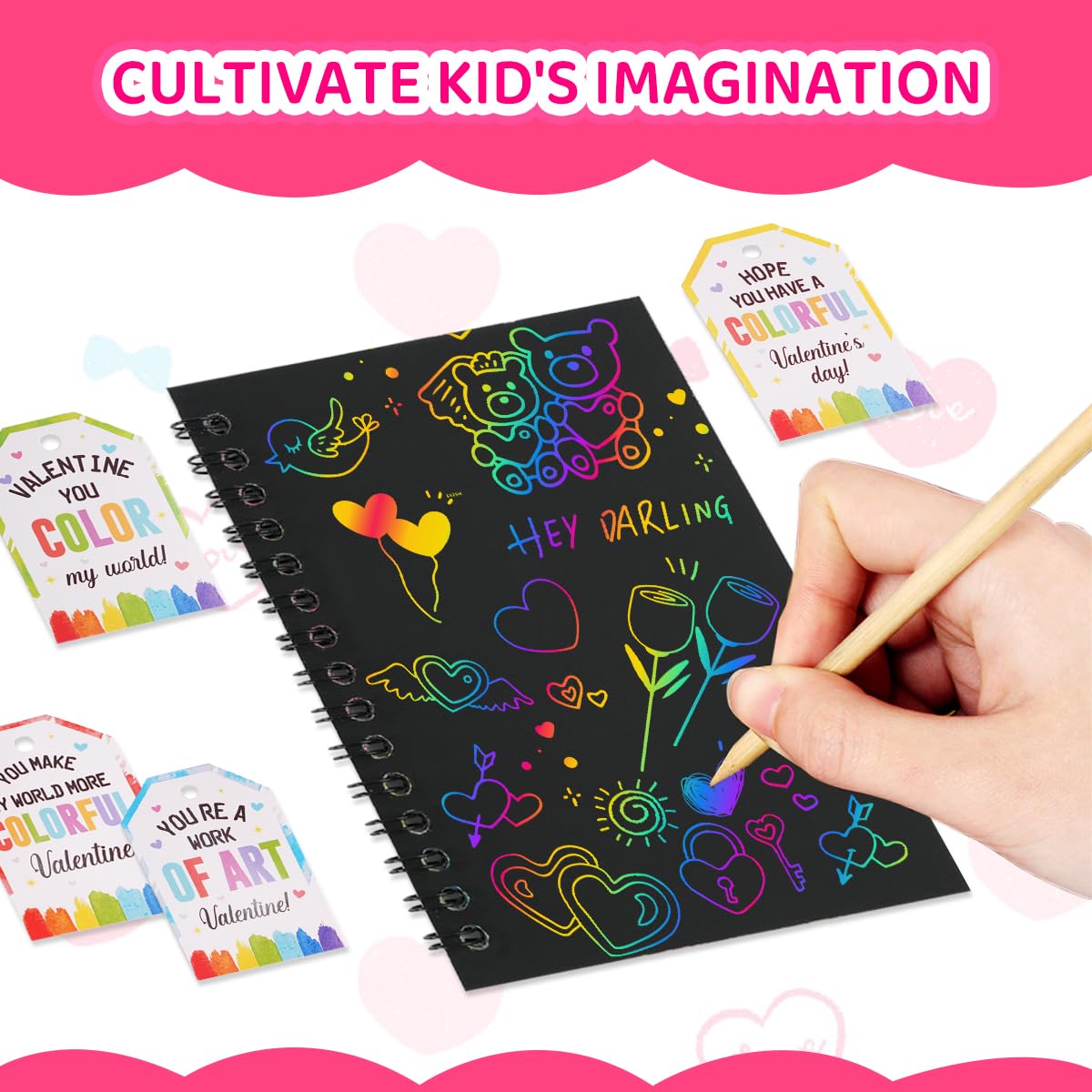 Valentines cards from Zesua ideal for classroom exchanges and party favors.