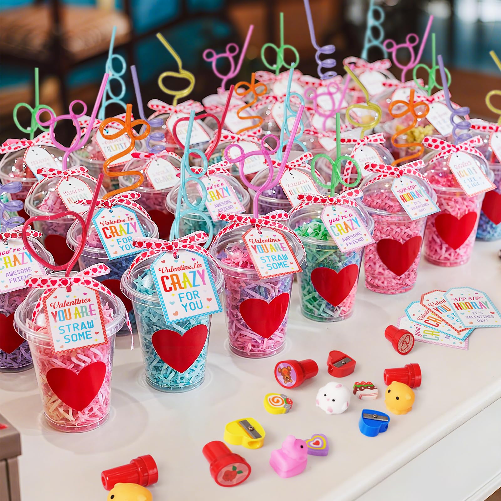 Zesua crazy straw included for festive classroom celebrations