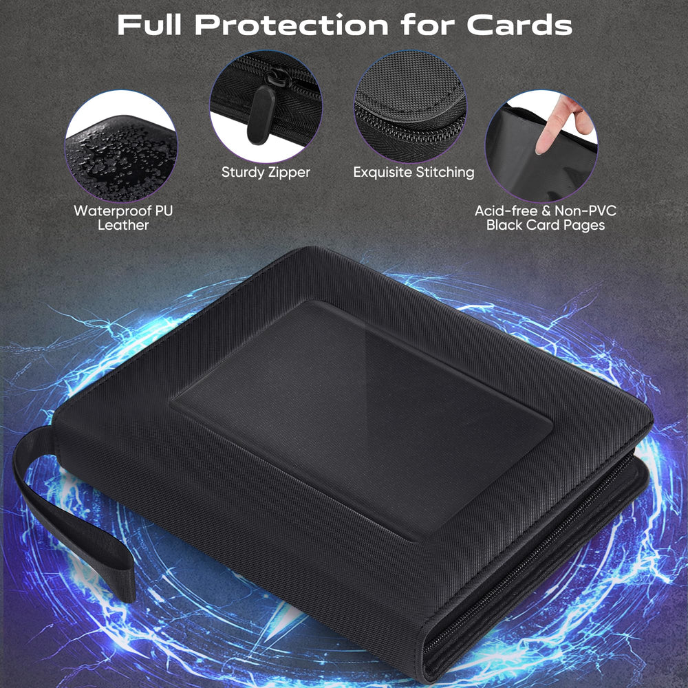 Zettokete jumbo card binder includes top loaders and dividers for safe handling