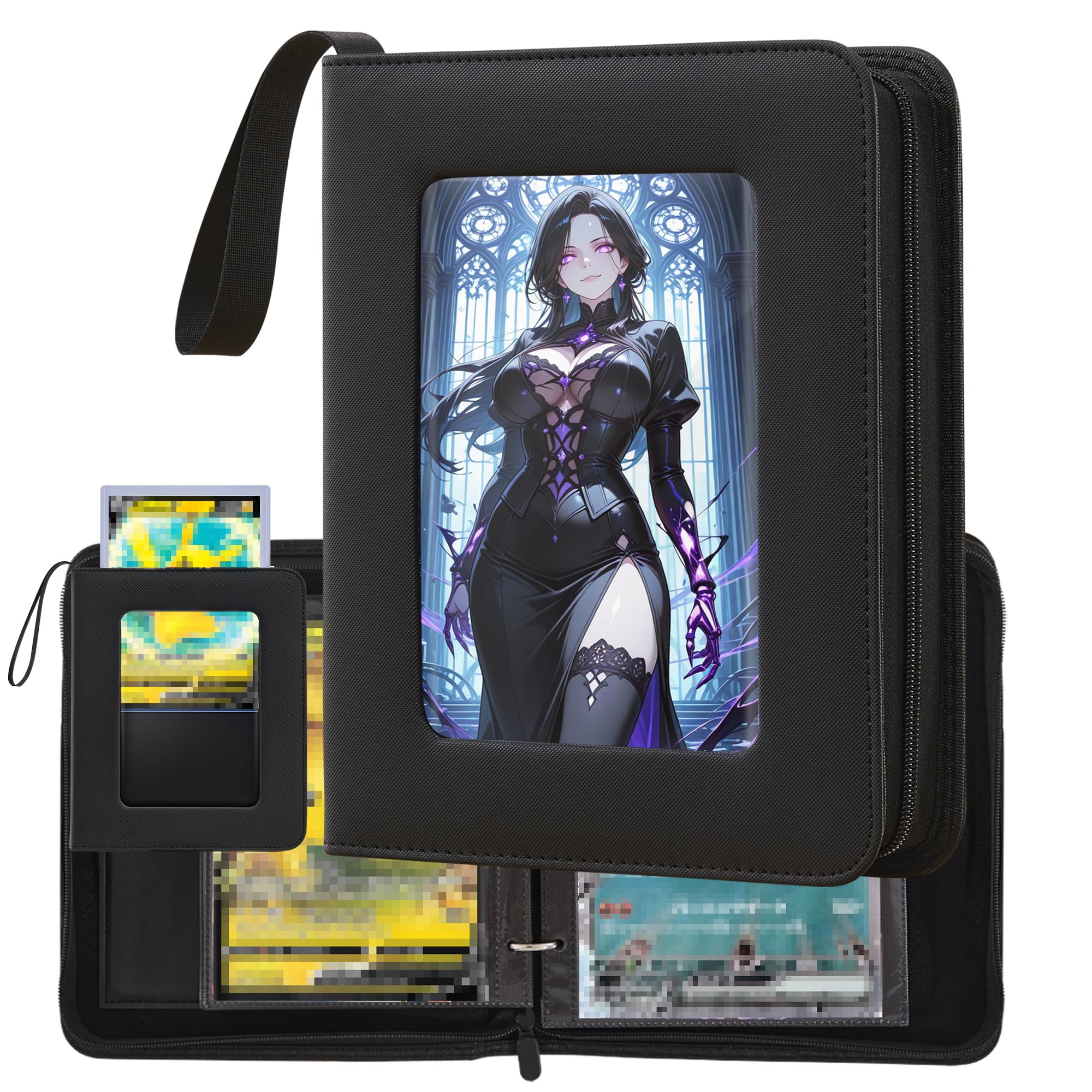 Zettokete jumbo card binder display window showcases cards at a glance