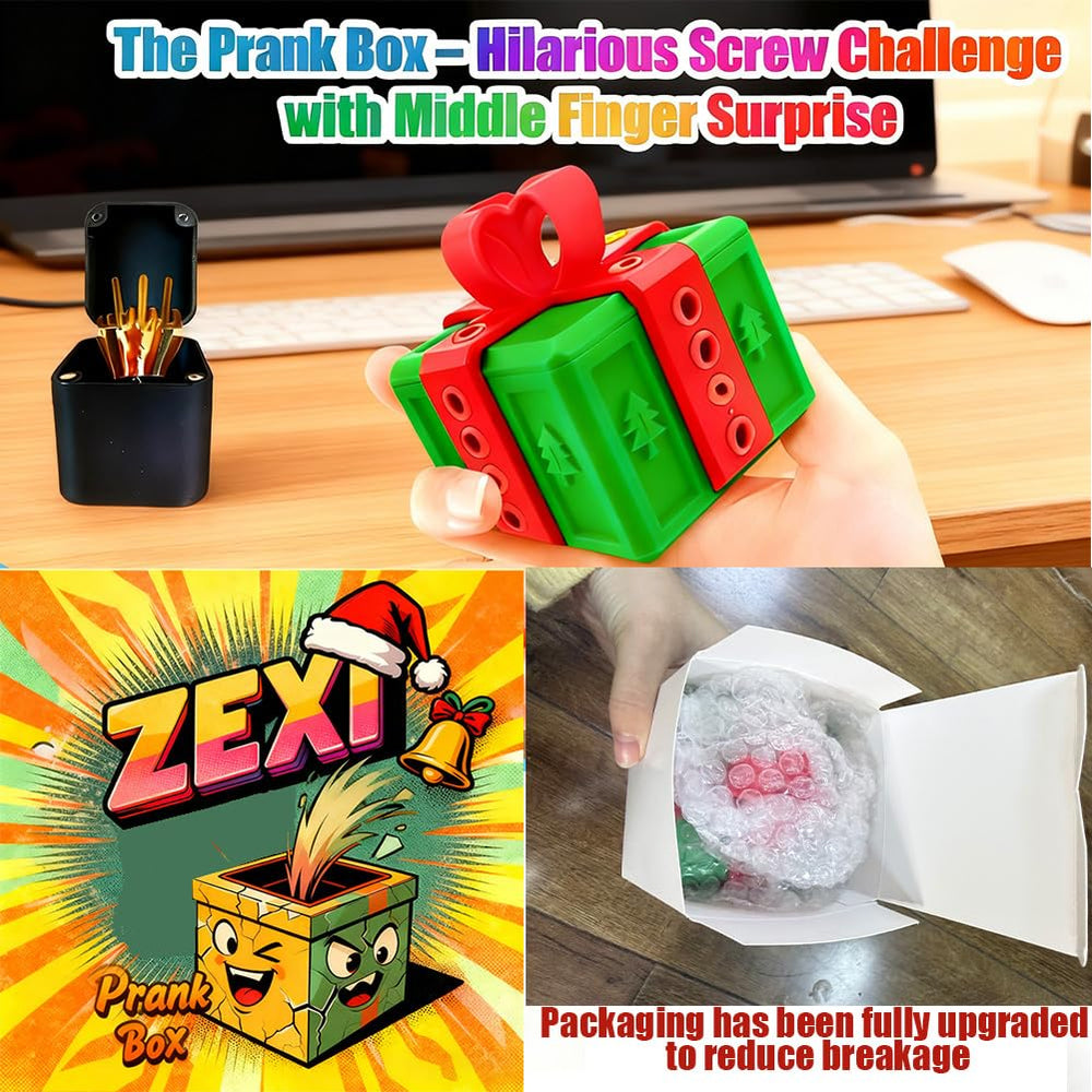 ZEXI Prank Box middle finger pop delivers a playful surprise.