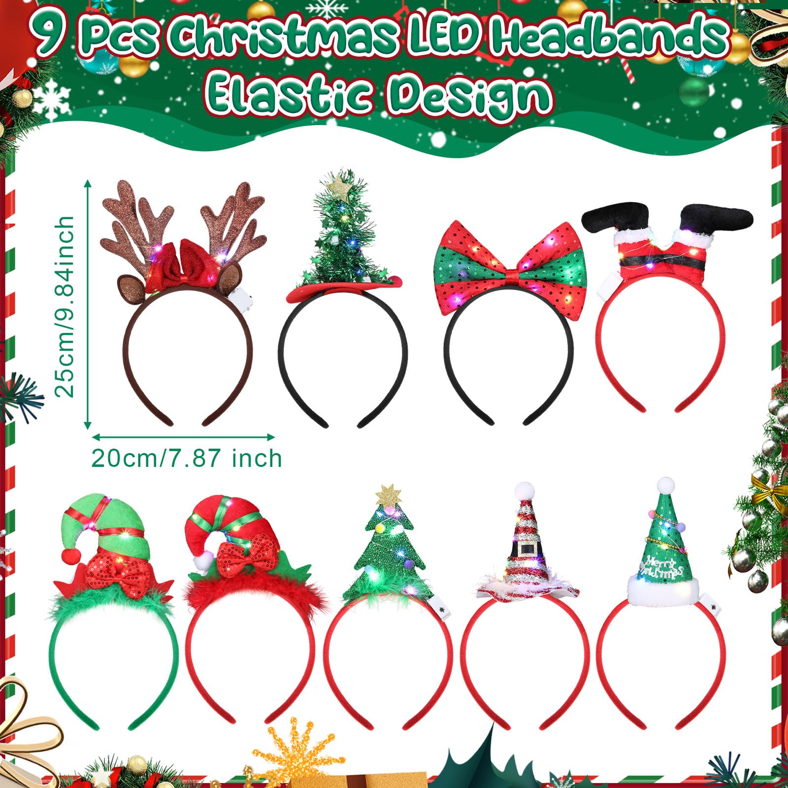 Zeyune LED bow headband adding sparkle to celebrations