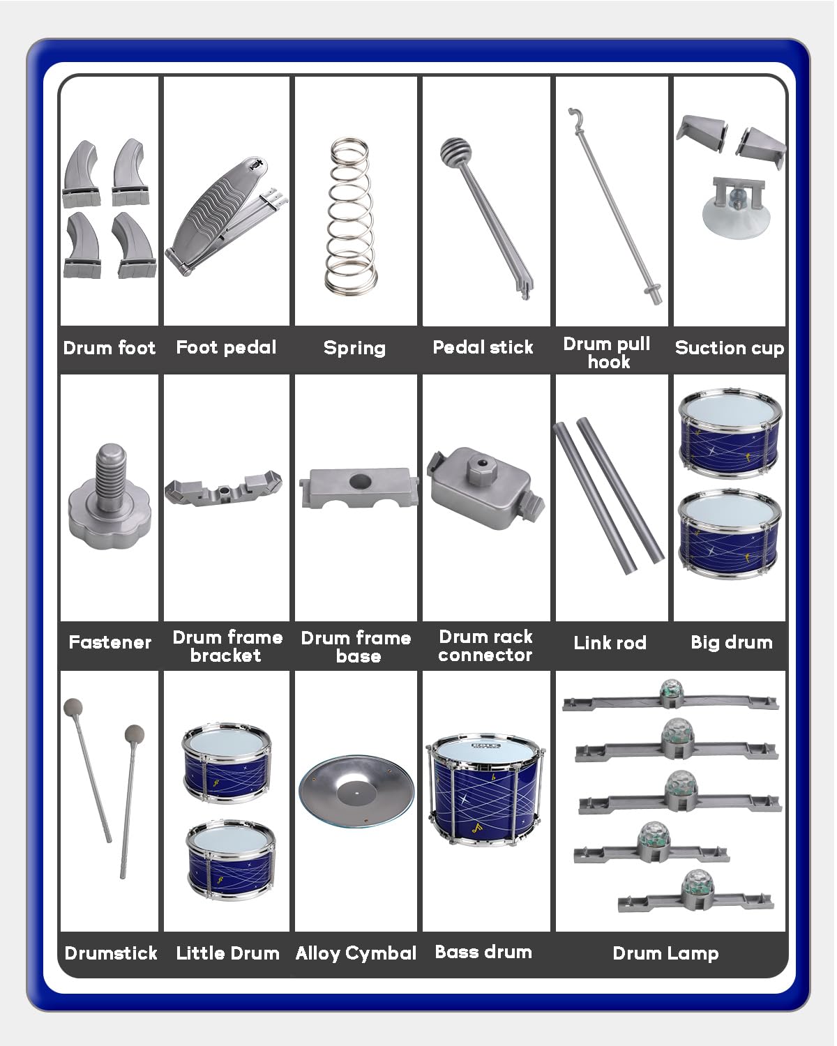 ZFSZSY foam drumsticks offer comfortable, kid-friendly grip.