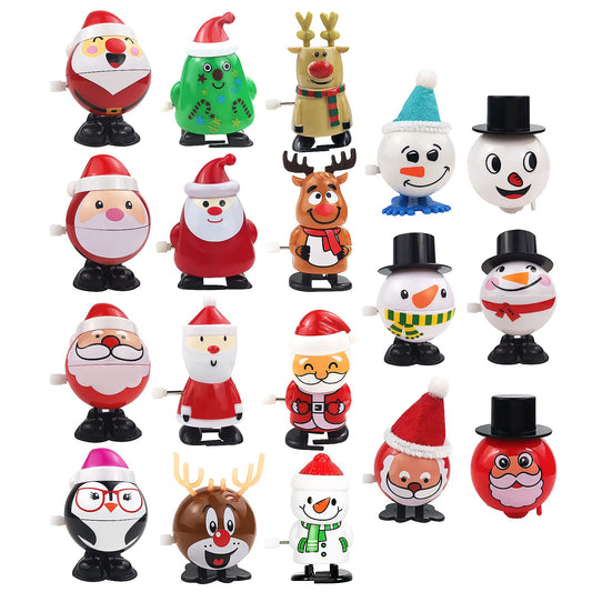 ZGWJ Christmas wind-up Santa walking toy for lively holiday playtime