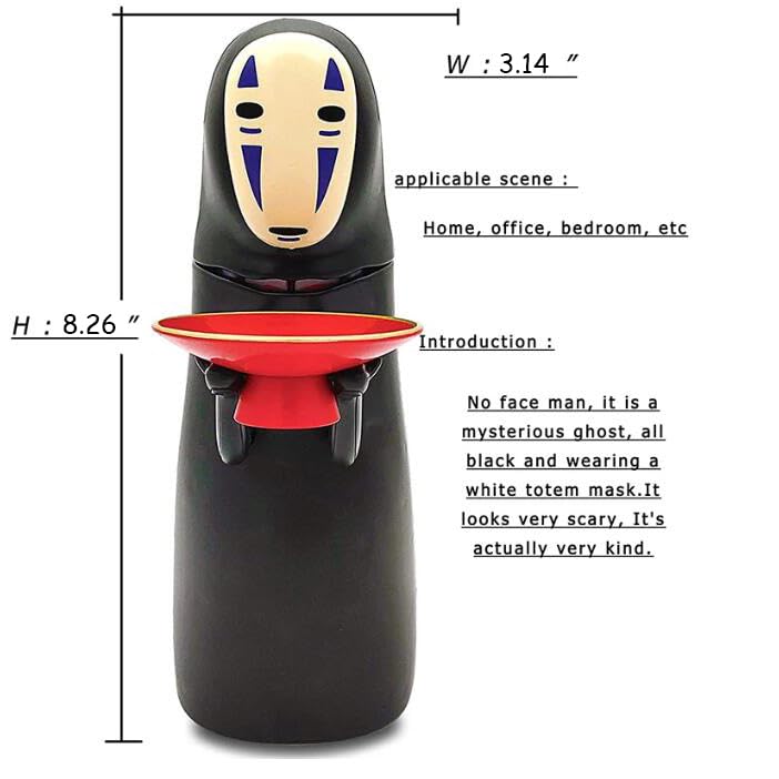 Zhanjiadm No Face Coin Bank coin plate eating action encourages saving