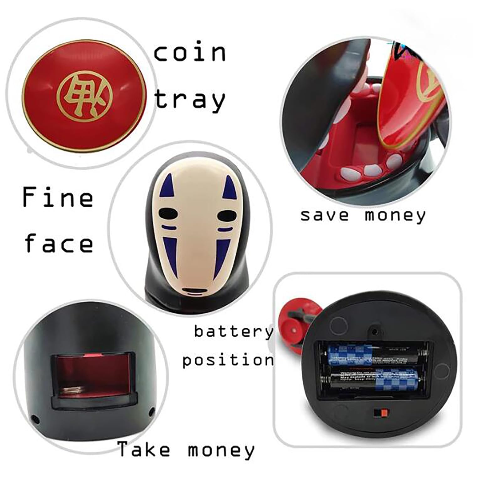 Zhanjiadm No Face Coin Bank music function adds fun to saving