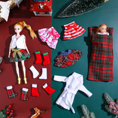 Zhanmai Christmas doll dressing ease helps quick outfit changes.