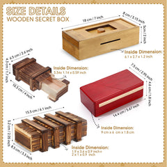 Zhanmai puzzle box gift set features smooth wood and a challenging opening.