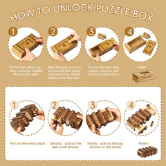 Zhanmai puzzle boxes lovely style inside reveals hidden compartments for curiosity.