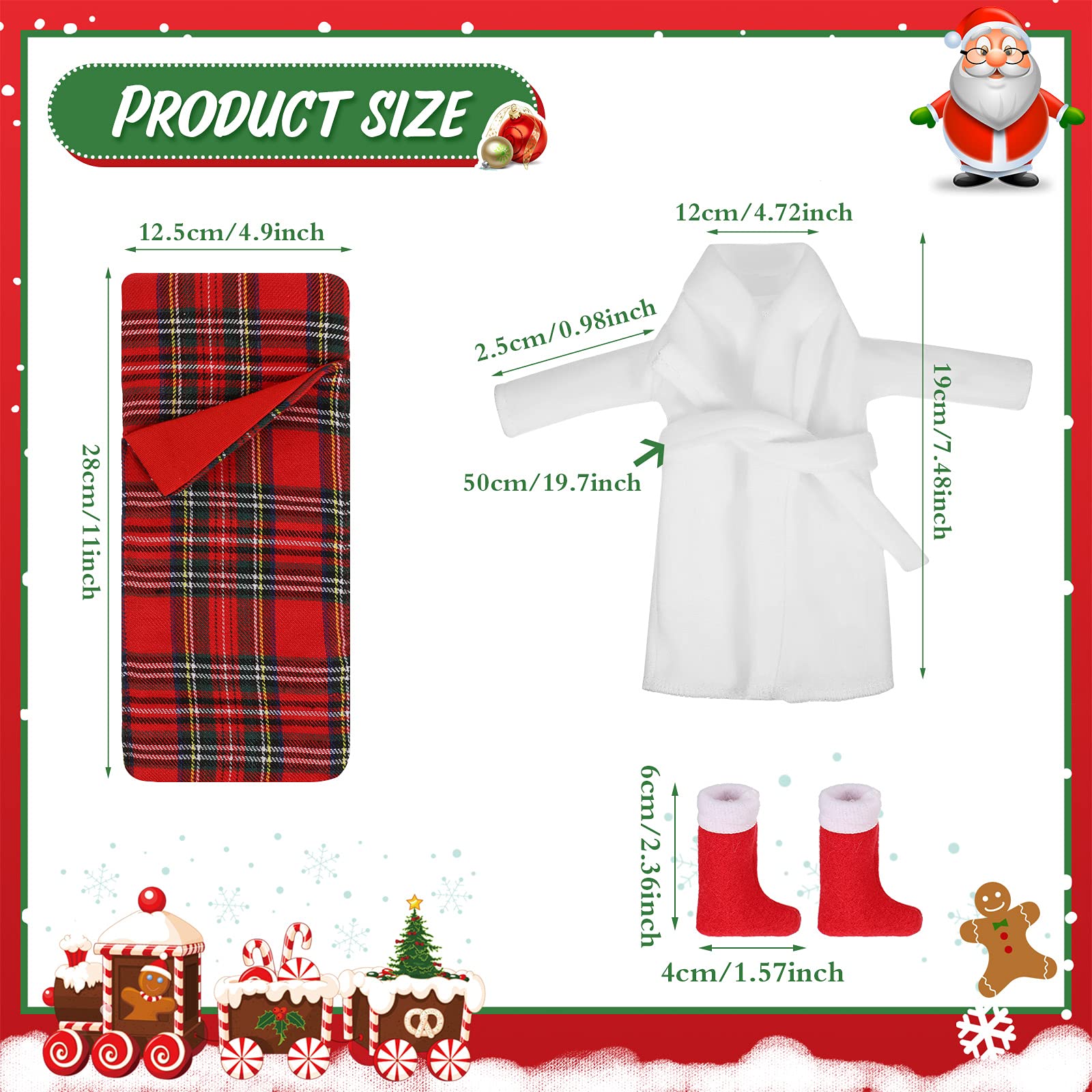 Zhanmai Santa skirt for dolls adds festive flair to outfits.