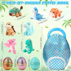 Zhanmai small 5-inch dinosaur plush for kids and cuddle play.