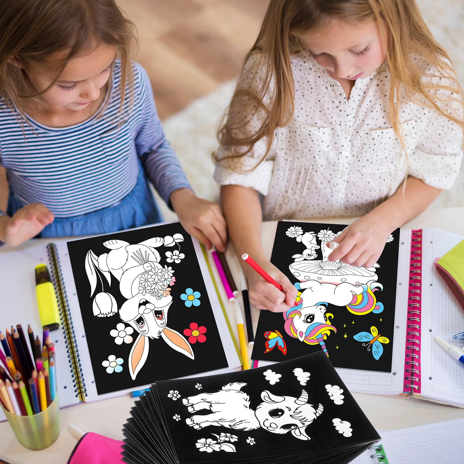 Zhanmai velvet coloring poster birds promotes detail and color contrast in coloring.
