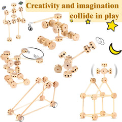 Zhanmai wooden blocks educational-toys support skill-building through hands-on construction.