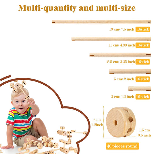 Zhanmai wooden blocks with imaginative-building focus foster creativity and problem-solving.