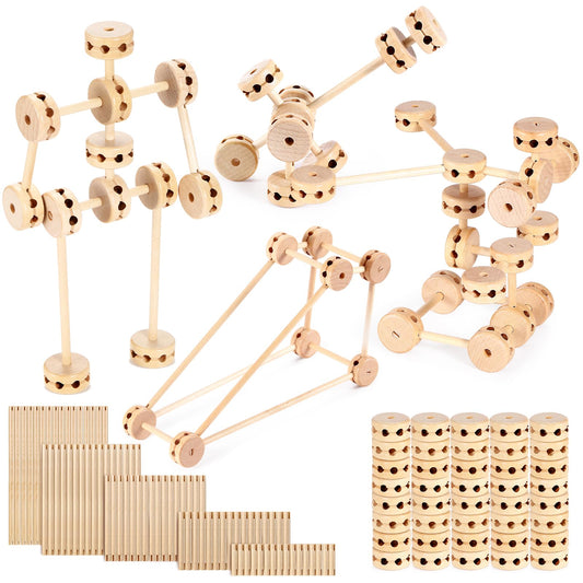Zhanmai wooden blocks with various sizes invite creative building and imaginative play.