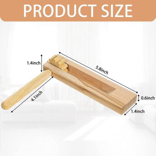 Zhanmai wooden spinning ratchet emits crisp sound during play.
