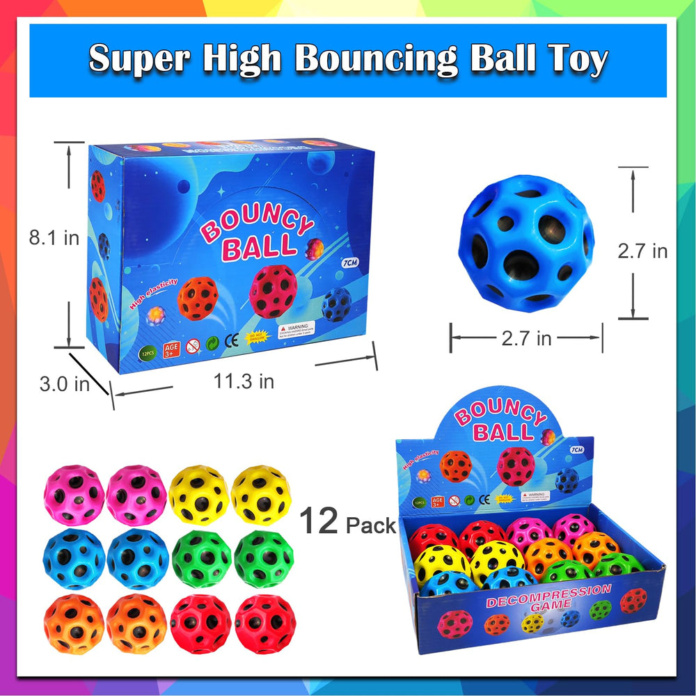 ZHEBAG Bouncy Ball with planet texture improves grip for easier handling.