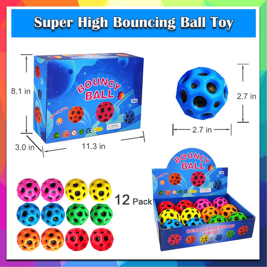 ZHEBAG Bouncy Ball with planet texture improves grip for easier handling.