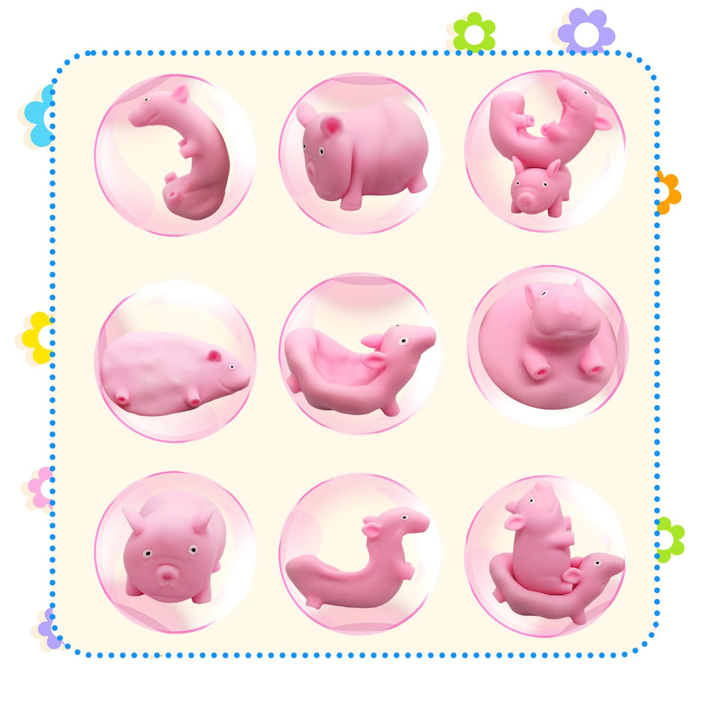 ZHEBAG pig squishy toy with soft texture ideal for sensory play.