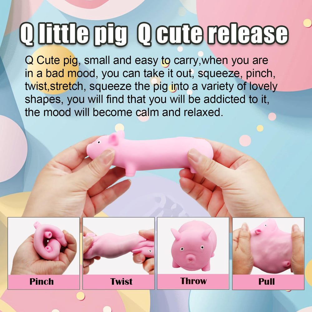 ZHEBAG pink pig relaxation toy suitable for office breaks and focus.
