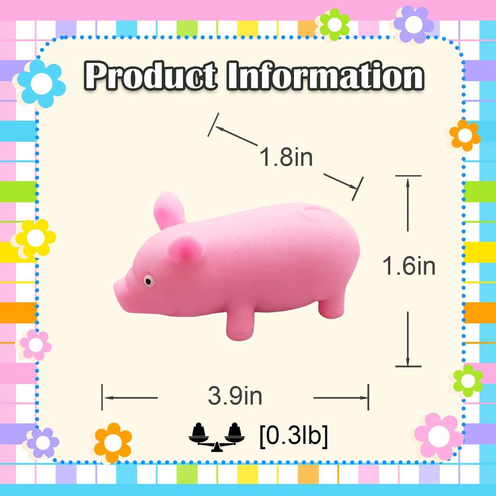 ZHEBAG pink pig stress toy with sand-filled interior for satisfying texture during play.
