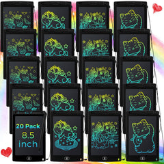 Zhehao 20-pack LCD tablets with 8.5-inch boards for group drawing.