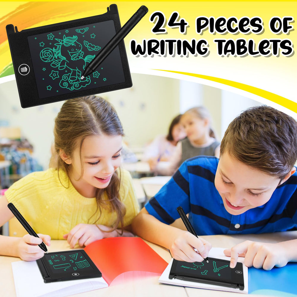 Zhehao 24-pack LCD writing tablet, travel activity, keeps kids entertained.