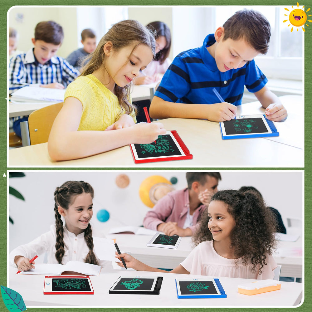 Zhehao kid-friendly plastic shell on mini drawing tablet.