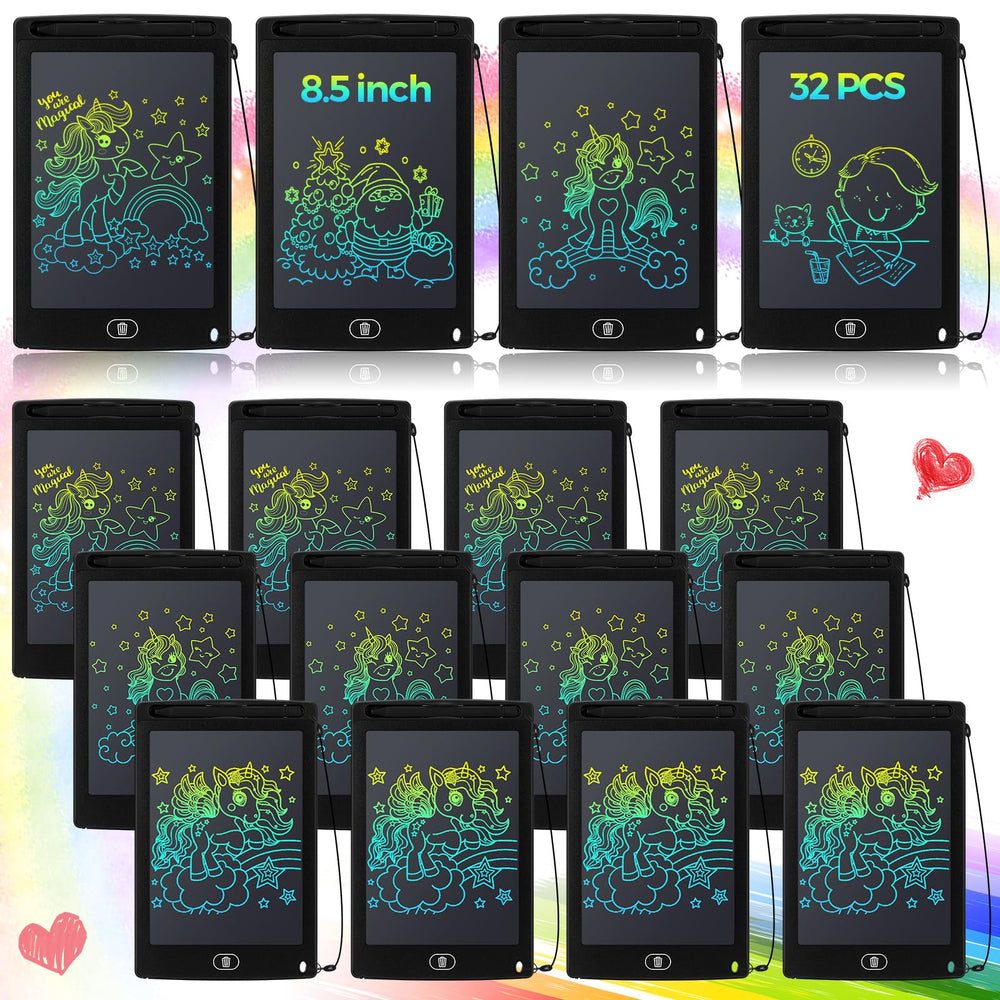 Zhehao 32-piece LCD writing tablets set in black shells for classroom use