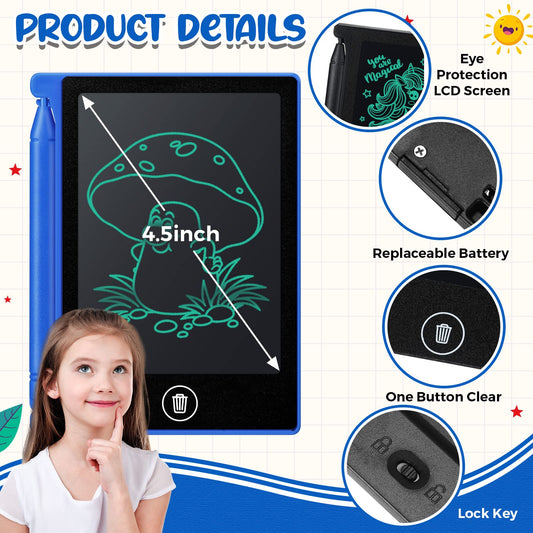 Zhehao mini LCD tablet side view showing portable design for travel