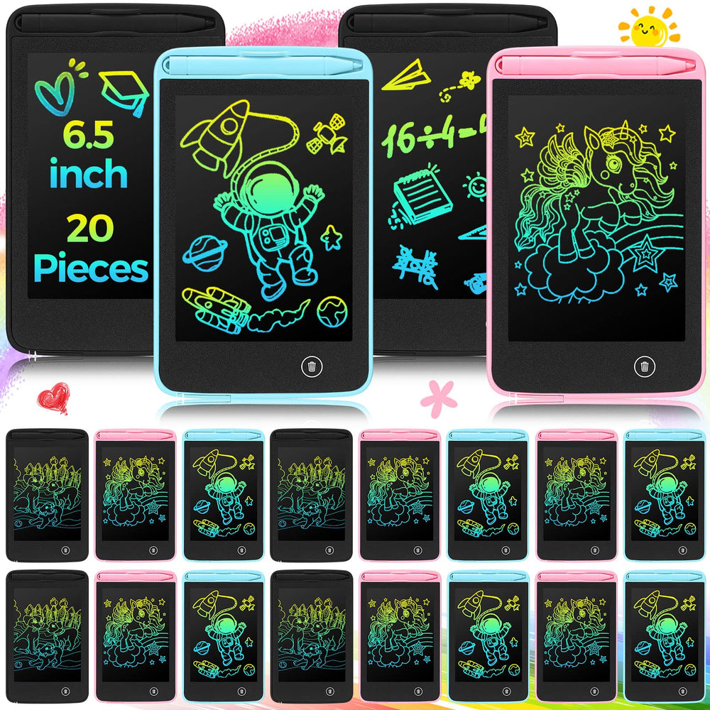 Zhehao LCD writing tablet packaging showing a 20-piece kid set for easy gifting
