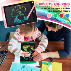 Portable and lightweight doodle board fits in a backpack for travel