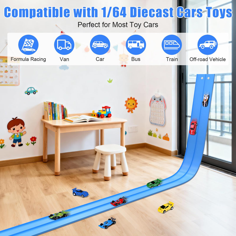 ZHFUYS alloy 1/64 diecast cars fit the track for universal play.
