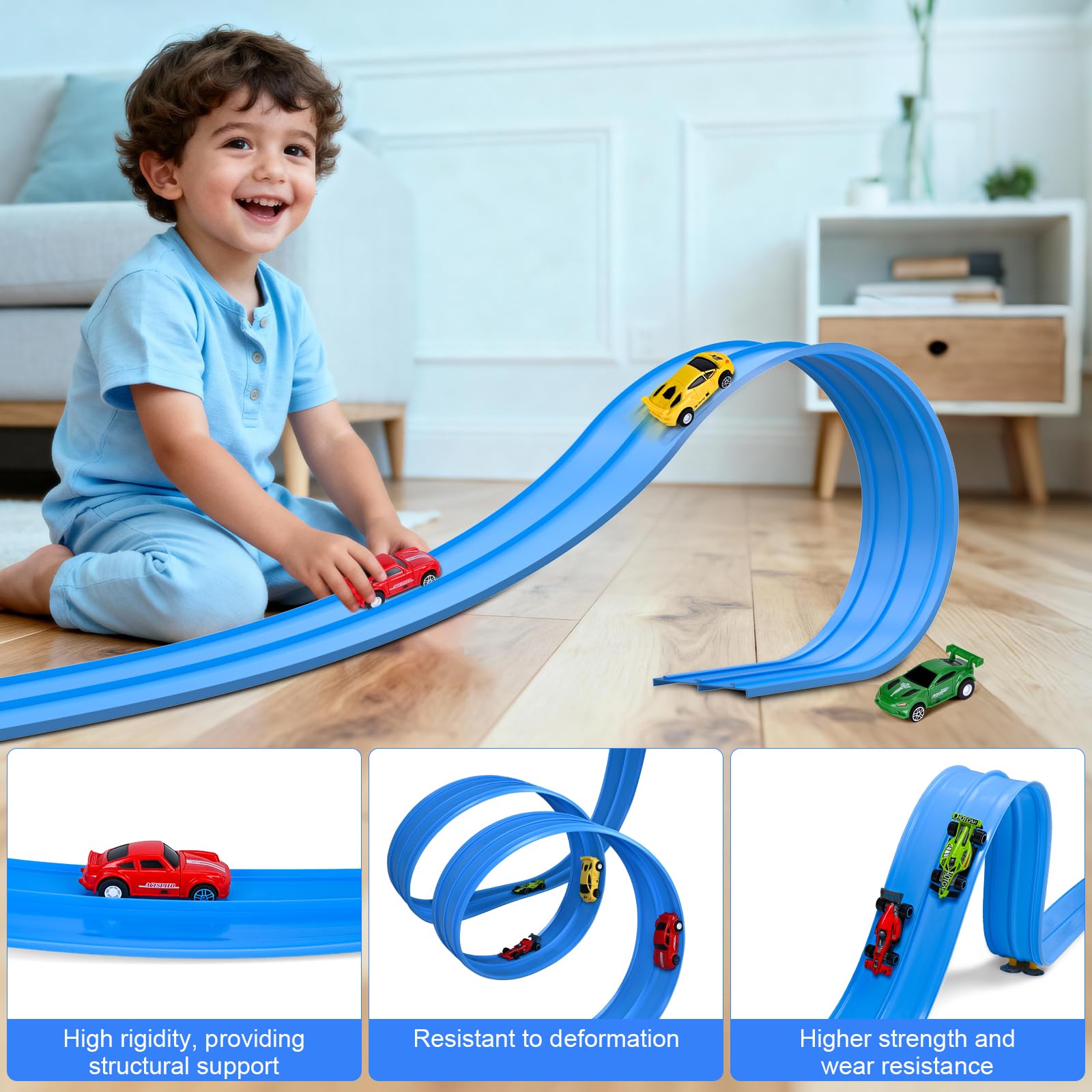 ZHFUYS durable plastic construction withstands hours of racing.