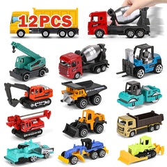 ZHFUYS metal mini cars in vibrant colors for color recognition during sandbox play