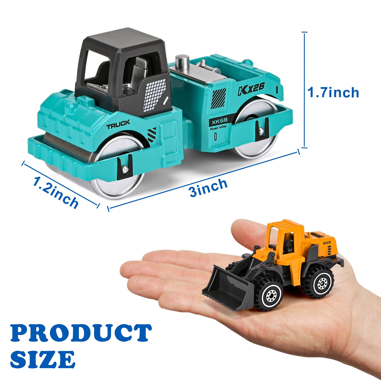 ZHFUYS metal mini cars feature durable shells for robust sandbox adventures