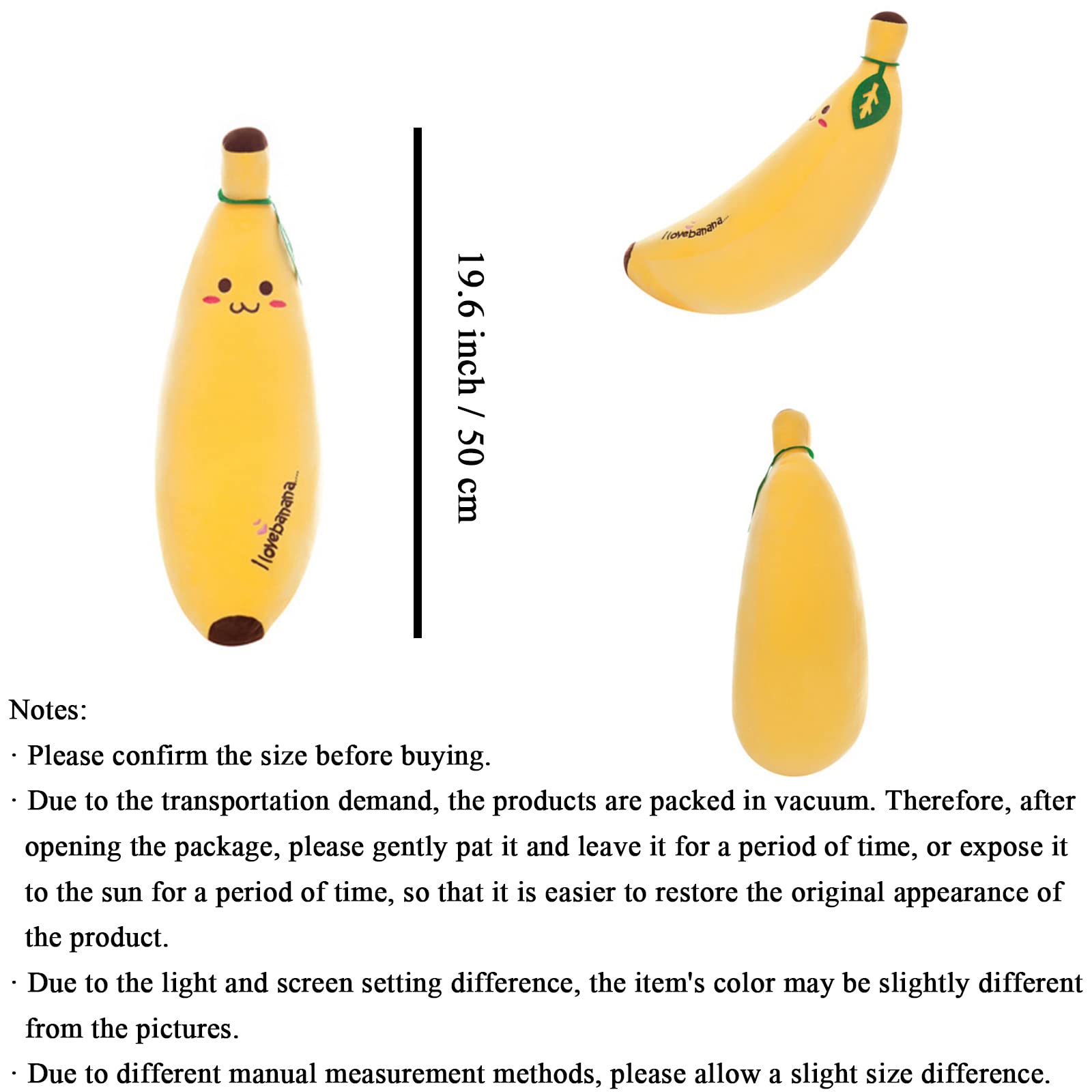 zhidiloveyou banana plush pillow fill quality ensures durable plush.