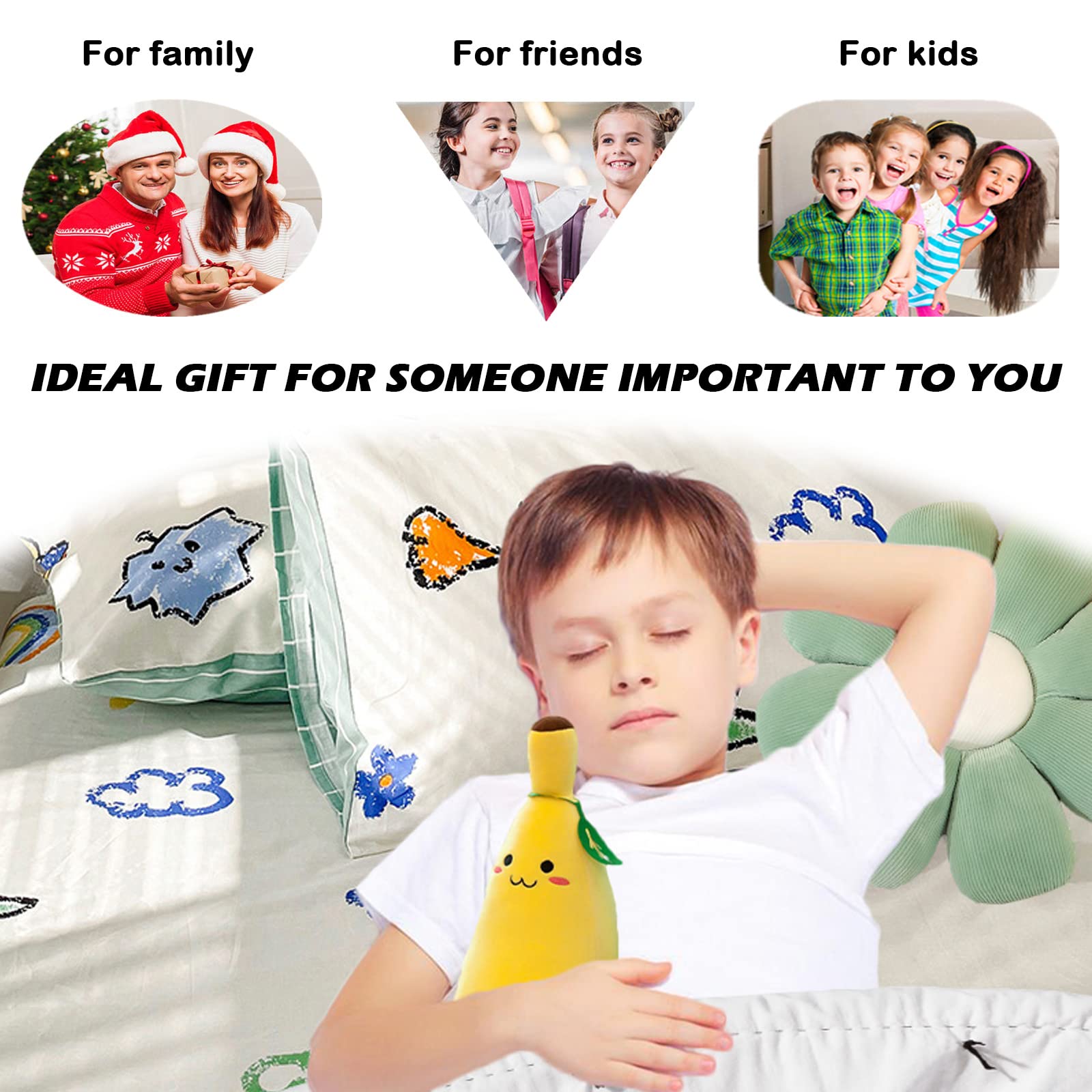 zhidiloveyou banana plush pillow room decor idea for bedrooms living spaces.