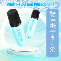 ZHIPAL Frozen karaoke machine LED lights pulse with the beat.