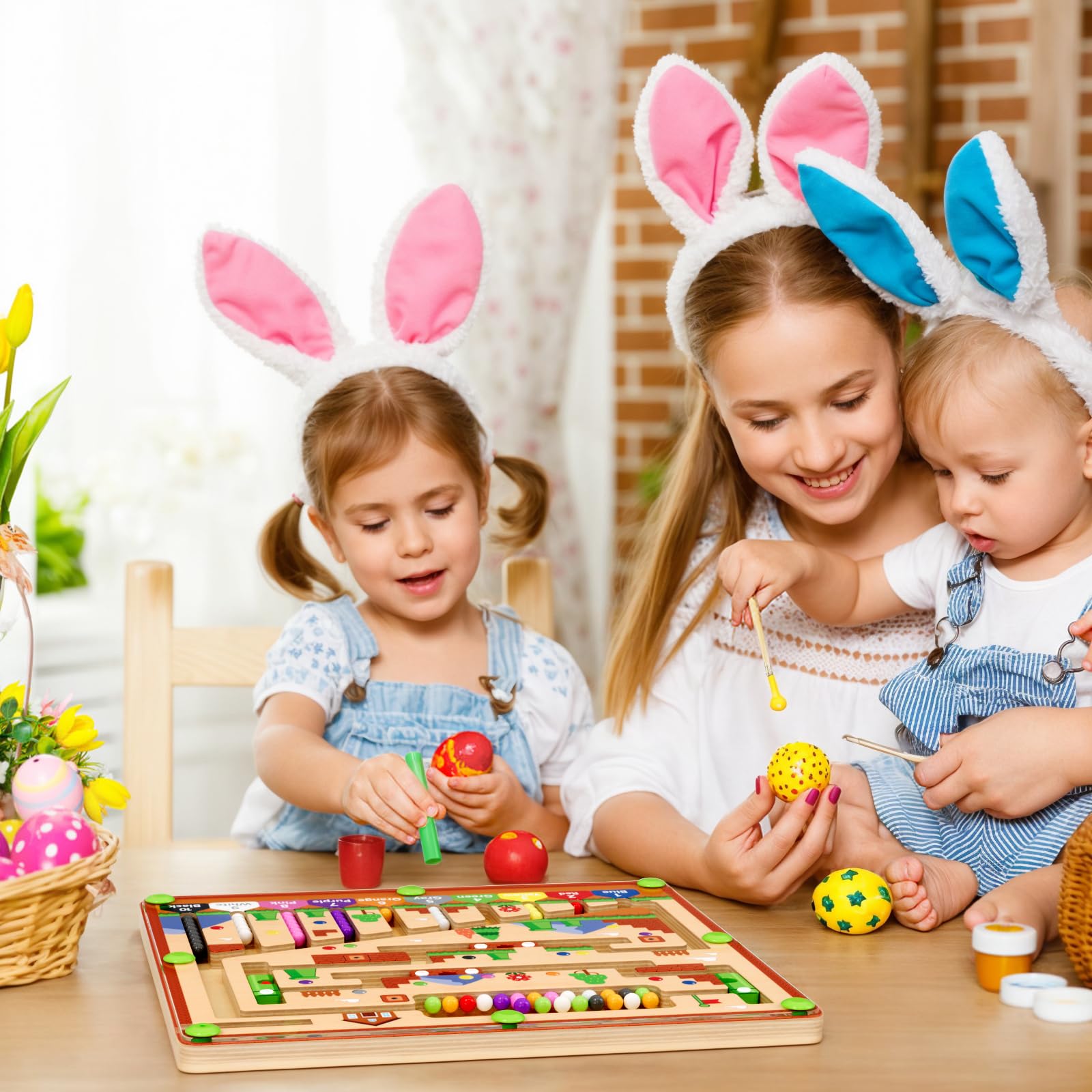 zhiwuzhu easy-clean surface makes cleanup quick after playtime.