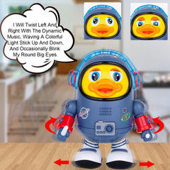 ZHMY Space Duck eyes blink to attract curiosity during play